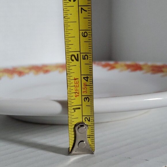 Fiestaware Fiesta Fall Leaves Acorn Ceramic Luncheon Plate 9" Classic Rim White - Picture 9 of 16